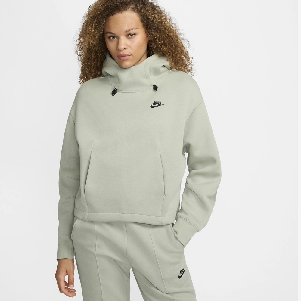 Nike Sportswear Tech Fleece‎ Women's Hoodie Jade Horizon/Black Large NWI